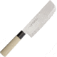 Due Cigni Nakiri Maple Handle, 11 1/2in Kitchen Knives, 11 1/2in Overall, 6 3/4in SS Blade, Natural Maple Handle With Black Composition Trim, HH05/17.5