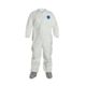 DuPont Tyvek 400 Coveralls w/Elastic Wrists and Attached Skid Resistant Boots, White, Extra Large, Case of 25, TY121SWHXL0025