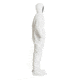 DuPont Tyvek IsoClean Hooded Coverall w/Attached PVC Soles Boots, White, Medium, Case of 25, IC105SWHMD00, Unit CS
