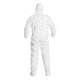 DuPont Tyvek IsoClean Hooded Coverall w/Attached PVC Soles Boots, White, Medium, Case of 25, IC105SWHMD00, Unit CS