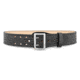 2-1/4" Basketweave Leather Sam Brown 2 Row Stitch Duty Belt with Nickel Buckle