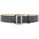DutyMan 2-1/4inch High-gloss Leather Sam Browne 2-row Stitch Duty Belt With Nickel Buckle DTY-1031-32-9001