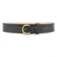 2-1/4" Plain Leather River Belt with Solid Brass Gold Buckle