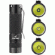 Eagtac D25C Clicky XML2 U4 LED Flashlight, Black, Medium, D25CRCXML2