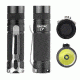 Eagtac D25C Clicky XML2 U4 LED Flashlight, Black, Medium, D25CRCXML2