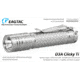 EAGTAC D3A TI Titanium Flashlight, XM-L2 U2 NW LED, 378lm, Silver, D3A-CLICKY-TI-XML2-NW