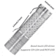 EAGTAC D3C RC Ti Flashlight, Luminus SST20 CRI-95 4000K NW LED, 510lm, Silver, D3C-CLICKY-TI-SST20-NW