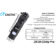 EAGTAC DX3B Clicky PRO Rechargeable XHP50.2 LED 2500 Lumen LED Flashlight, Black, Small 4253