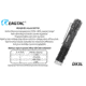 EAGTAC DX3L MKII Flashlight, SST70 CW LED, 3100lm, Black, DX3L MKII-SST70-CW