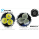EAGTAC M30LC2-C Flashlight, 3 Nichia 219B CRI-92 LED, 1000lm, Black, M30LC2C-3*219B-BASE-NW
