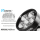 EAGTAC MX30L3-CR Base Flashlight, 6 Nichia 219C CRI92 4000K LED, 3850lm, Black, MX30L3CR-6*219C-BASE-NW