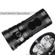 EAGTAC MX30L4-C Base Flashlight, 4 Nichia 219C CRI92 4000K LED, 3300lm, Black, MX30L4C-4*219C-BASE-NW