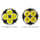 EAGTAC MX30L4-C Flashlight Kit, 4 Nichia 219C CRI92 4000K LED, 3300lm, Black, MX30L4C-4*219C-KIT-NW