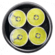 EAGTAC MX3T-C Flashlight, Black, 10,000lm, MX3T-C-4*SST70-CW