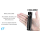 EAGTAC TX3G MKII Flashlight, XHP70.2 NW LED, 3320lm, Black, TX3G-MKII-XHP702-REG-NW