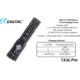 EAGTAC TX3L PRO XJP70.2 CW, 3000 Lumen, USB Rechargeable, 18650 Led Flashlight, Black, Medium 4235