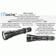 Eagtac USB Rechargeable S25LR XHP35 HD 2000 Lumen Tactical Flashlight, Black, Medium, S25LRXHP35HD