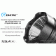 Eagtac USB Rechargeable T25LR XHP35 HD 2000 Lumen Tactical Flashlight KIT, Black, Medium, 2917