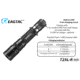 Eagtac USB Rechargeable T25LR XHP35 HI 385 Meter Tactical Flashlight Base, Black, Medium, T25LRHI