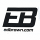 Ed Brown Products Logo Decal/Sticker, 4x5 in, Black/White, 962-DECAL