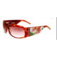 Ed Hardy Alive Aware Crystal Sunglasses - Tortoise Frame, Brown Lens