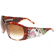 Ed Hardy Love Dog Crystal Sunglasses - Tortoise Frame, Brown Lens