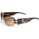 Ed Hardy Loverboy Sunglasses - Latte Frame, Brown Lens