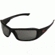 Edge Eyewear Brazeau Safety Glasses Black Torque Frame Smoke Lens Polarized Txb236