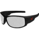 Edge Eyewear Caraz Torque Safety Glasses - Matte Black Frame with Red E Logo / Clear Lenses, One Size, HZ131