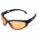 Edge Eyewear Falcon Safety Glasses - Black Frame, Tiger's Eye Lens SF610