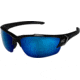 Edge Eyewear Khor G2 Safety Glasses - Black Frame / Blue Mirror Lenses, One Size, SDK118-G2