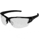Edge Eyewear Khor G2 Safety Glasses - Black Frame / Clear Lenses, One Size, SDK111-G2