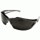 Edge Eyewear Khor Safety Glasses Black Frame Smoke Lens Sdk116