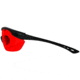 Edge Eyewear Overlord Shooting Glasses, Soft-Touch Matte Black Frame / Red Lens for Green Lasers, One Size, HO61-L4