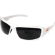 Edge Safety Brazeau Torque with Orange E Logo, Smoke Lens, White Frame, XB146-E2
