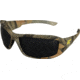 Edge Safety Brazeau with Yellow E Logo, Polarized Smoke Lens, Camouflage Frame, TXB216CF-E1