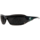 Edge Safety Eyewear Brazeau Apocalypse 1 Sunglasses, Black &amp; Green Energy Charge Frame, Polarized Smoke, One Size, TXB216-A1