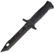 Eickhorn Solingen KM 4000 German Military Knife, 6.63 black Kalgard coated tanto blade, Black synthetic handle, 825130