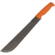 EKA Matchblade W1 Orange Fixed Blade Knife, 17in, 11.875in, Swedish Sandvik Steel, Standard Edge, Sawback, Black Stonewash, Orange, Rubber Handle EKA984602