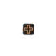 1&quot; PVC Cross Patches, Hook Back (Background Color/Cross Color)