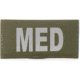 Eleven 10 2x4 Med Id Patch, Silver Reflective - E10-7001-MED-RGR/REF