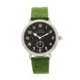 Elevon Northrop Leather-Band Watch, Green/Black, ELE110-3