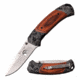 Elk Ridge ER-940ST Manual Folding Knife, 3.25in, 3CR13 Stainless Steel, Spear Point, Steel Blade, Pakkawood Handle, Wood, ER-940ST