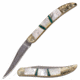 Elk Ridge ER-952MPC Manual Folding Knife, 2.25in, 3CR13 Stainless Steel, Toothpick, Steel Blade, Nickle/Pearl/Stone, ER-952MPC