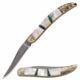 Elk Ridge ER-952MPC Manual Folding Knife, 2.25in, 3CR13 Stainless Steel, Toothpick, Steel Blade, Nickle/Pearl/Stone, ER-952MPC