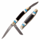 Elk Ridge ER-953MSC Manual Folding Knife, 2.5in, 3CR13 Stainless Steel, Spey, Steel Blade, Nickle/Pearl/Black, ER-953MSC
