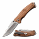 Elk Ridge ER-A936ZW Spring Assisted Knife, 3.1in, 3CR13 Stainless Steel, Spear Point, Steel Blade, Wooden Handle, Zebra Wood, ER-A936ZW