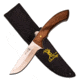 Elk Ridge Fixed Blade, 8.5in, Stainless Steel Blade, Burl Wood Handle ER-556