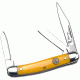Elk Ridge Folding Blade, 2in, Stainless Steel Blade, Derlin Yellow Handle ER-323SY