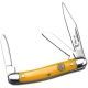 Elk Ridge Folding Blade, 2in, Stainless Steel Blade, Derlin Yellow Handle, ER-323SY